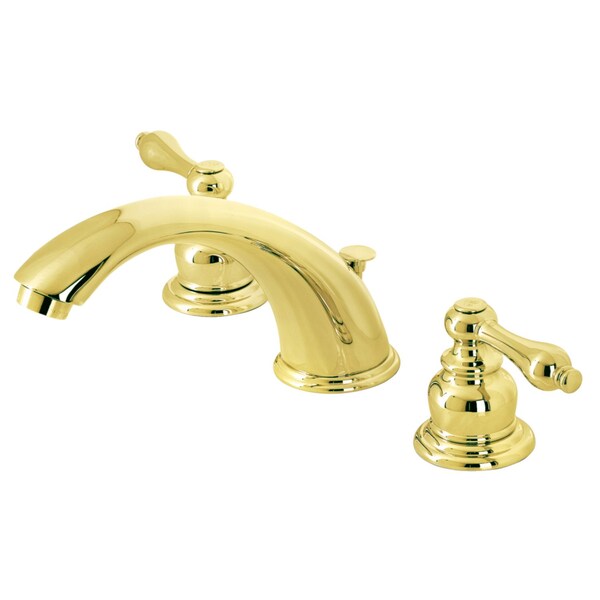 KB972ALB Widespread Bathroom Faucet, Polished Brass